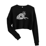 Possessed (White) Crop Sweatshirt