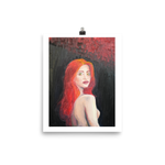 Longing in Vermilion Poster Print