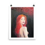 Longing in Vermilion Poster Print