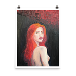 Longing in Vermilion Poster Print