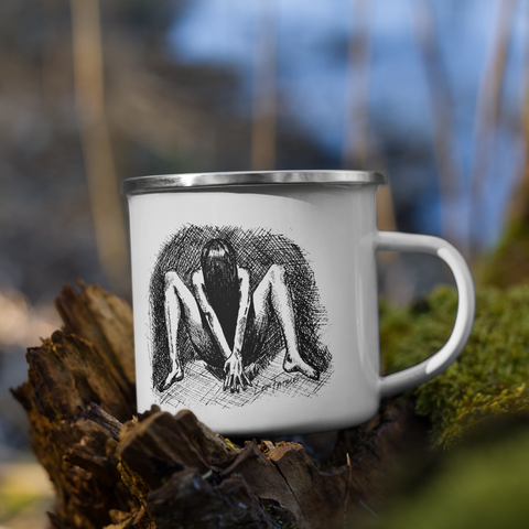 Contemplation Enamel Mug