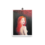 Longing in Vermilion Poster Print