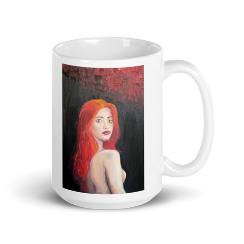 Longing in Vermilion Ceramic Mug